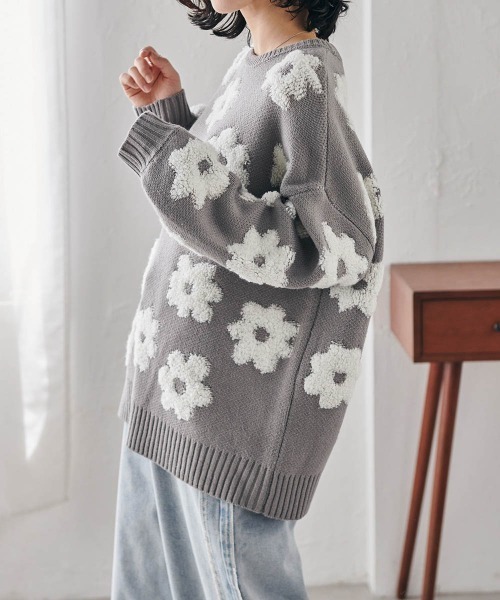 セール】フラワージャカードニット（ニット/セーター）｜RANAN（ラナン