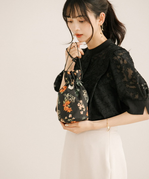 RODE SKO（ロデスコ）の「『2WAY仕様』RODESKO×ミュシャコラボバケツバッグ（ショルダーバッグ・レディース・ベージュ/ブラック・ONE）」の10枚目の写真