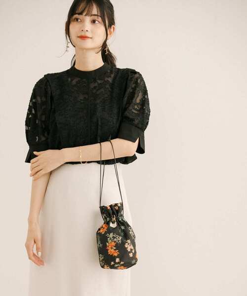 RODE SKO（ロデスコ）の「『2WAY仕様』RODESKO×ミュシャコラボバケツバッグ（ショルダーバッグ・レディース・ベージュ/ブラック・ONE）」の12枚目の写真