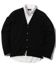 MEN'S BIGI | ランダムへリンボン編みカーディガン(カーディガン/ボレロ)