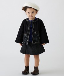 【リンク】デニムプリーツスカパン(キッズ)