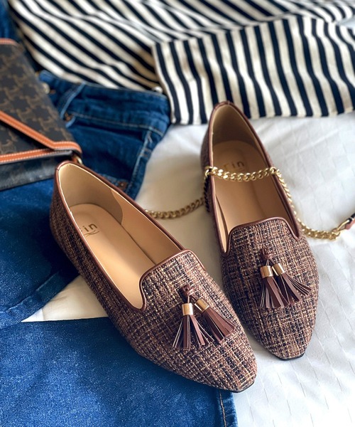 Fin（フィン）の「タッセルローファー【低反発スポンジ入り】（ローファー・レディース・ブラウン/ブラック/グレー/キャメル・22.5cm/23cm/23.5cm/24cm/24.5cm）」の6枚目の写真