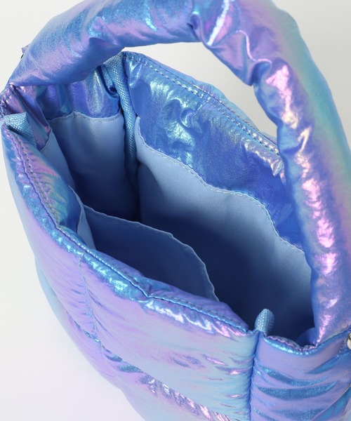 LOWRYS FARM（ローリーズファーム）の「ボールチェーンメタリックＢＡＧ 972007（ハンドバッグ・レディース・ホワイト/グリーン/ブルー・FREE）」の12枚目の写真