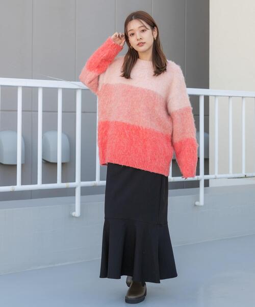 SENSE OF PLACE by URBAN RESEARCH（センスオブプレイスバイアーバンリサーチ）の「ストレッチハイウエストマーメイドスカート（スカート・レディース・ブラック/グリーン/モカ/ライトベージュ・SMALL/MEDIUM/LARGE/X-SMALL/TALL）」の17枚目の写真