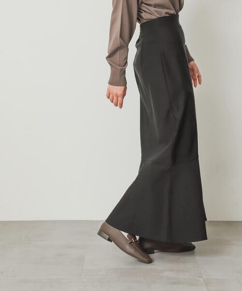 SENSE OF PLACE by URBAN RESEARCH（センスオブプレイスバイアーバンリサーチ）の「ストレッチハイウエストマーメイドスカート（スカート・レディース・ブラック/グリーン/モカ/ライトベージュ・SMALL/MEDIUM/LARGE/X-SMALL/TALL）」の6枚目の写真