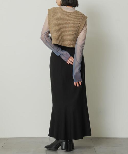 SENSE OF PLACE by URBAN RESEARCH（センスオブプレイスバイアーバンリサーチ）の「ストレッチハイウエストマーメイドスカート（スカート・レディース・ブラック/グリーン/モカ/ライトベージュ・SMALL/MEDIUM/LARGE/X-SMALL/TALL）」の22枚目の写真