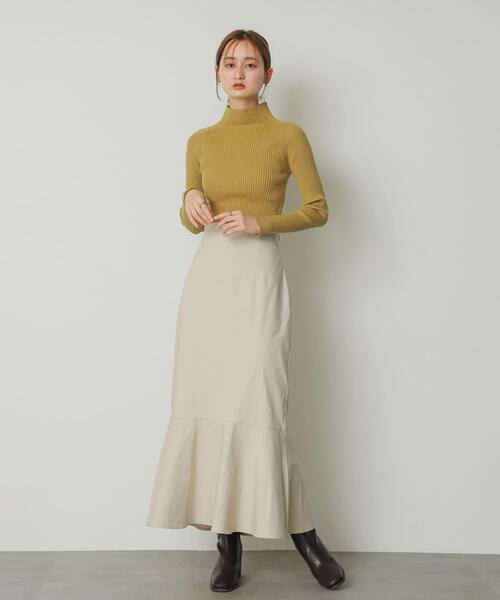 SENSE OF PLACE by URBAN RESEARCH（センスオブプレイスバイアーバンリサーチ）の「ストレッチハイウエストマーメイドスカート（スカート・レディース・ブラック/グリーン/モカ/ライトベージュ・SMALL/MEDIUM/LARGE/X-SMALL/TALL）」の16枚目の写真