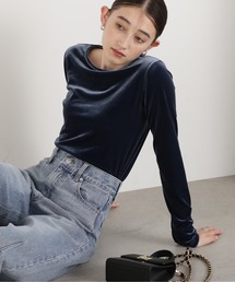 N.（N. Natural Beauty Basic） | ◆ベロアロンＴ(Tシャツ/カットソー)