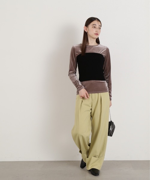 N.Natural beauty basic - N.Natural Beauty Basic ベロアロンT ベロアTシャツ | N. Natural Beauty Basic*（エヌ ナチュラル