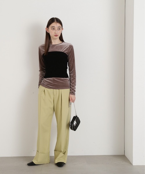 N.（N. Natural Beauty Basic）（エヌエヌナチュラルビューティーベーシック）の「◆ベロアロンＴ（Tシャツ/カットソー・レディース・オレンジ/ブルー/グレー・MEDIUM）」の8枚目の写真