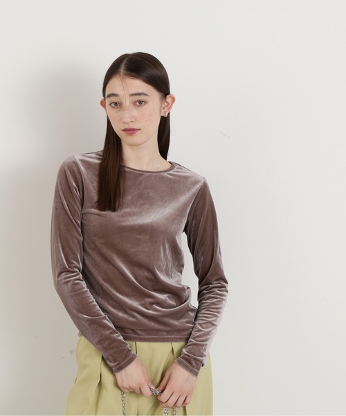 N.（N. Natural Beauty Basic）（エヌエヌナチュラルビューティーベーシック）の「◆ベロアロンＴ（Tシャツ/カットソー・レディース・オレンジ/ブルー/グレー・MEDIUM）」の11枚目の写真