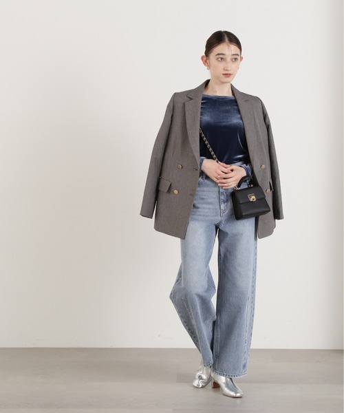 N.（N. Natural Beauty Basic）（エヌエヌナチュラルビューティーベーシック）の「◆ベロアロンＴ（Tシャツ/カットソー・レディース・オレンジ/ブルー/グレー・MEDIUM）」の20枚目の写真