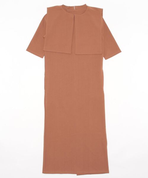 each(イーチ)の「つけ襟付き6分袖ワンピース(ワンピース・レディース・ブラック/キャメル/グレー・FREE)」の6枚目の写真