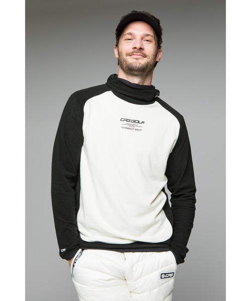 CPG GOLF（シーピージーゴルフ）の「ストレッチバラクラバフーディ（パーカー・メンズ・グレー/ブラウン/ホワイト・MEDIUM/LARGE/X-LARGE）」の18枚目の写真