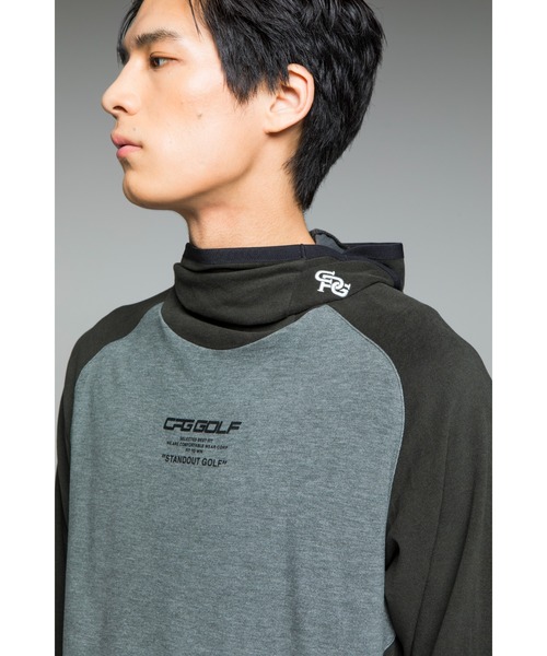 CPG GOLF（シーピージーゴルフ）の「ストレッチバラクラバフーディ（パーカー・メンズ・グレー/ブラウン/ホワイト・MEDIUM/LARGE/X-LARGE）」の22枚目の写真