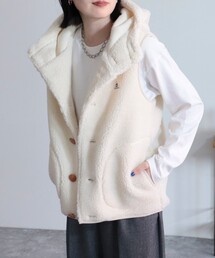 【GEVACO/ゲバコ】ボアフリースフードベスト