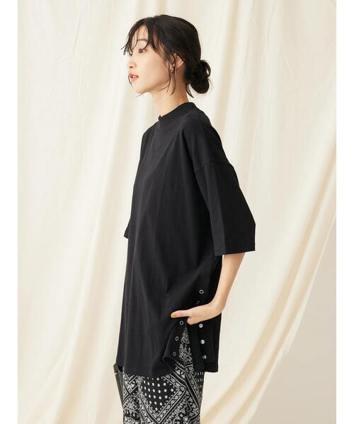 CRAFT STANDARD BOUTIQUE(クラフトスタンダードブティック)の「モックネックリングドットチュニック(チュニック・レディース・ブラック/グリーン/グレイッシュベージュ/ブラウン・FREE)」の17枚目の写真