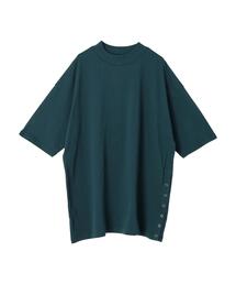 モックネックリングドットチュニック