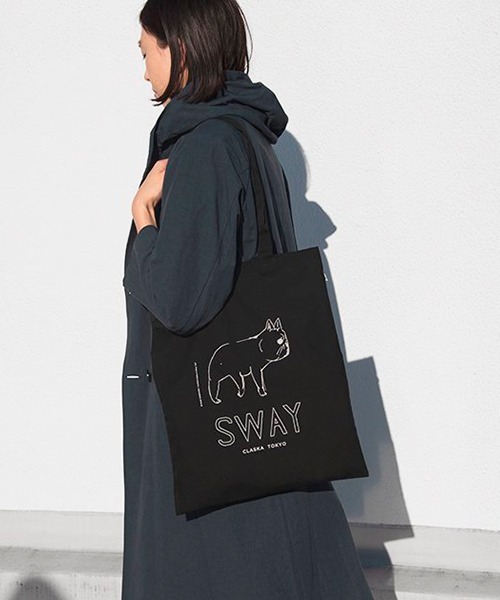 DO Original(ドー オリジナル)の「SWAY フラットトートバッグ(トートバッグ・レディース・ホワイト/ブラック・ONE SIZE)」の1枚目の写真