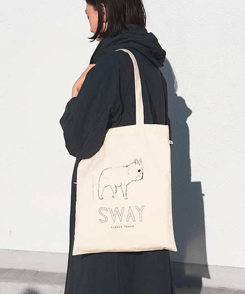 DO Original(ドー オリジナル)の「SWAY フラットトートバッグ(トートバッグ・レディース・ホワイト/ブラック・ONE SIZE)」の13枚目の写真