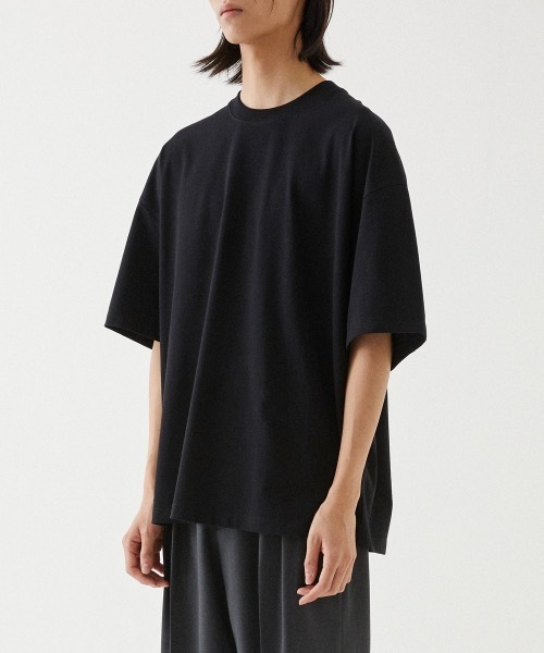 【JUAN HOMME 】オーバーサイズ シルケット ハーフスリーブ Tシャツ V2 / OVERSIZED SILKET HALF SLEEVE T-SHIRT V2（Tシャツ/カットソー）｜JUAN HOMME（ジュアンオム） 6,811円