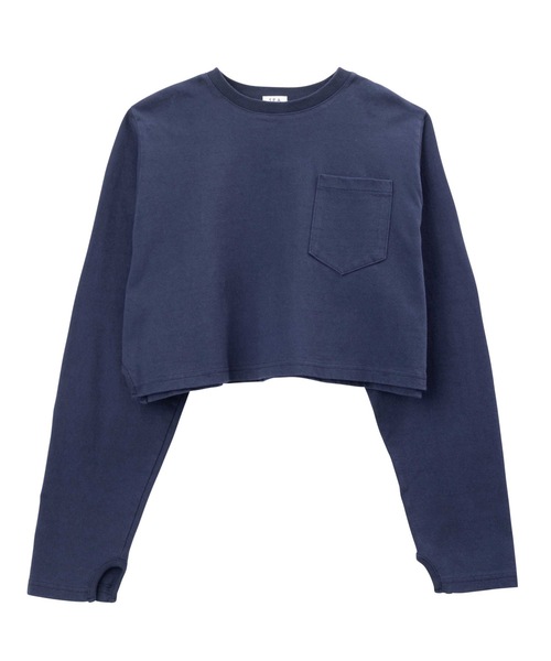 SEA RIE シー　ベロアショートネイビークルーT SEA RIE シー ベロアショートネイビークルーT SEA VINTAGE “sV” 88