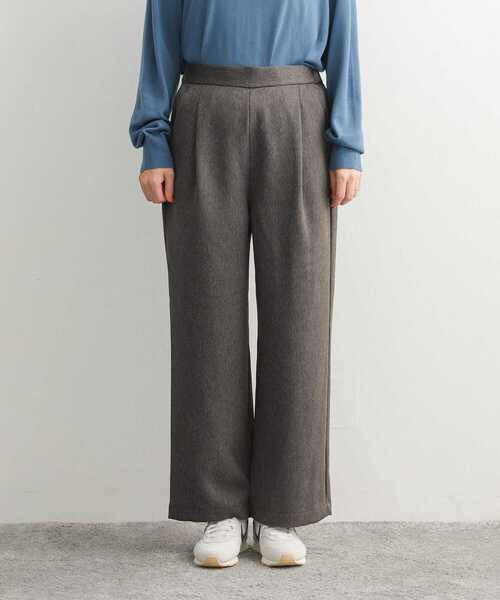 URBAN RESEARCH DOORS（アーバンリサーチドアーズ）の「メランジツイルイージーパンツ（その他パンツ・レディース・チャコールグレー/ブラウン・SMALL/MEDIUM）」の4枚目の写真