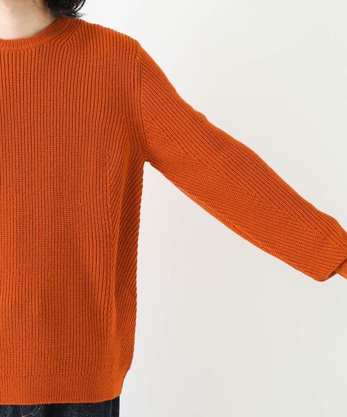 URBAN RESEARCH Sonny Label(アーバンリサーチサニーレーベル)の「ウォッシャブルウール混クルーネックニット(ニット/セーター・メンズ・ブラック/オフホワイト/ブルー/カーキ/オレンジ/グレー・LARGE/MEDIUM/X-LARGE)」の7枚目の写真