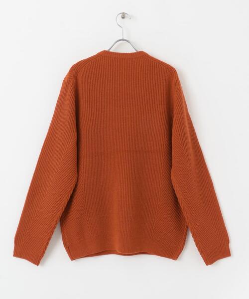 URBAN RESEARCH Sonny Label(アーバンリサーチサニーレーベル)の「ウォッシャブルウール混クルーネックニット(ニット/セーター・メンズ・ブラック/オフホワイト/ブルー/カーキ/オレンジ/グレー・LARGE/MEDIUM/X-LARGE)」の12枚目の写真