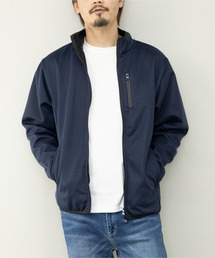 Brook ブルゾン ネイビー DOWN FABRIC】ダウンファブリック スタンドカラーブルゾン