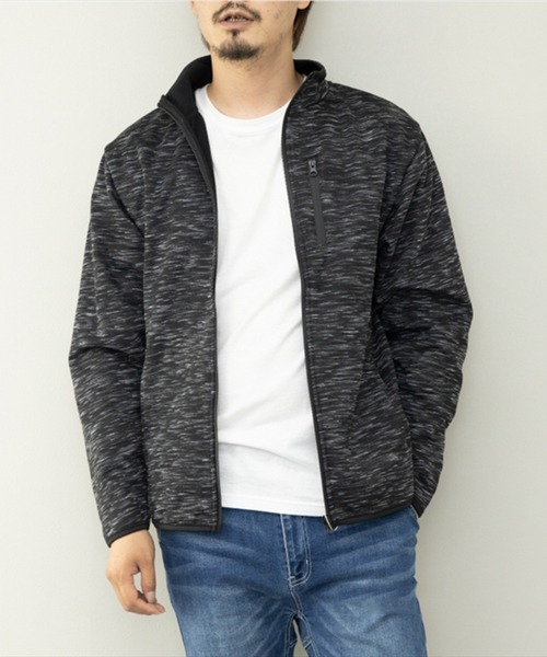 STYLEBLOCK（スタイルブロック）の「防風カット止水ZIPブルゾン（ブルゾン・メンズ・ヘザーチャコール/ブラック/杢グレー/ネイビー・L/M）」の4枚目の写真