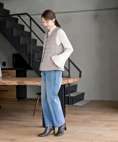 rps(アールピーエス)の「ベルスリーブボトルネックニットプルオーバー(ニット/セーター・レディース・イエロー/ブラック/グリーン/アイボリー/ラベンダー/ベージュ系その他/グレー系その他・フリー)」の9枚目の写真