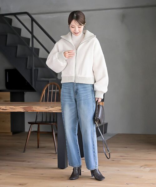 rps(アールピーエス)の「ベルスリーブボトルネックニットプルオーバー(ニット/セーター・レディース・イエロー/ブラック/グリーン/アイボリー/ラベンダー/ベージュ系その他/グレー系その他・フリー)」の10枚目の写真