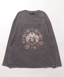 【RINGS】スカルローズピグメントTEE/ロングスリーブTシャツ