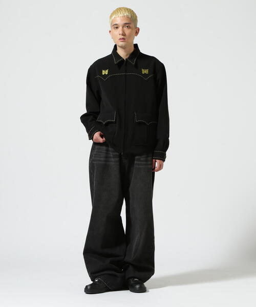 WHITELAND（ホワイトランド）の「WHITELAND/ホワイトランド/WIDE DENIM（デニムパンツ・メンズ・ブラック/その他4・M/L/XS）」の4枚目の写真