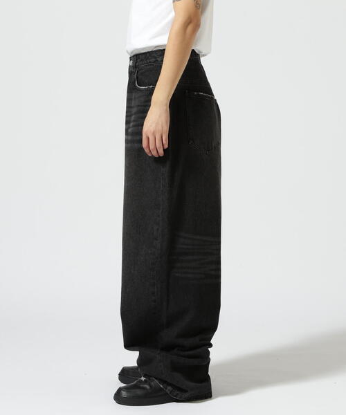 WHITELAND（ホワイトランド）の「WHITELAND/ホワイトランド/WIDE DENIM（デニムパンツ・メンズ・ブラック/その他4・M/L/XS）」の5枚目の写真