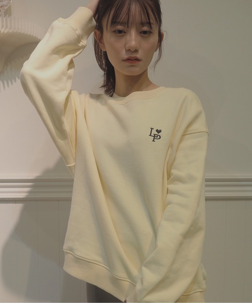 LA POMME petit(ラポミ・プチ)の「LA POMME petit Logo Icon Sweater(スウェット・レディース・アイボリー・FREE)」の8枚目の写真