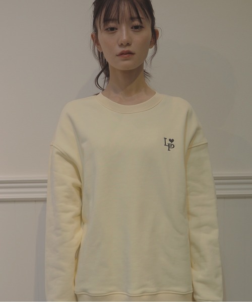 LA POMME petit(ラポミ・プチ)の「LA POMME petit Logo Icon Sweater(スウェット・レディース・アイボリー・FREE)」の7枚目の写真