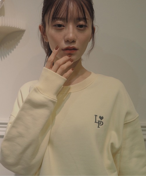 LA POMME petit(ラポミ・プチ)の「LA POMME petit Logo Icon Sweater(スウェット・レディース・アイボリー・FREE)」の9枚目の写真