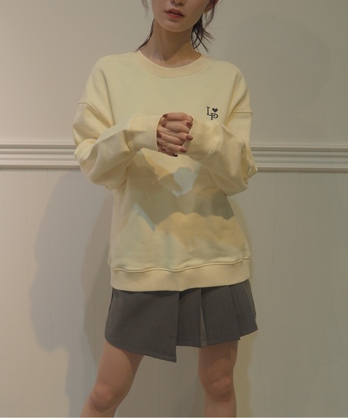 LA POMME petit(ラポミ・プチ)の「LA POMME petit Logo Icon Sweater(スウェット・レディース・アイボリー・FREE)」の11枚目の写真