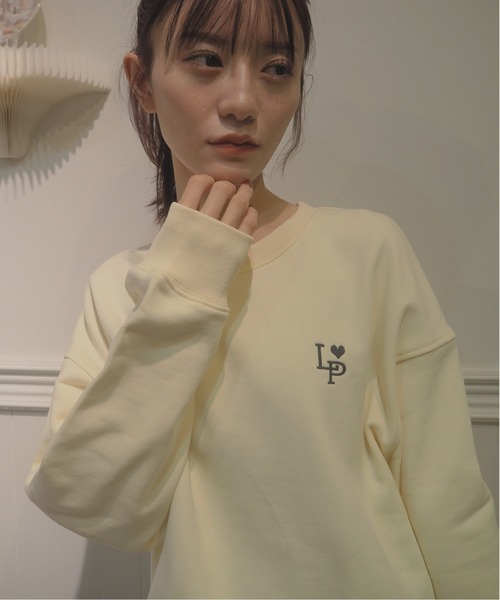 LA POMME petit(ラポミ・プチ)の「LA POMME petit Logo Icon Sweater(スウェット・レディース・アイボリー・FREE)」の10枚目の写真