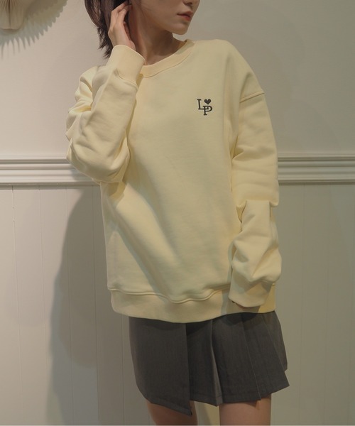 LA POMME petit(ラポミ・プチ)の「LA POMME petit Logo Icon Sweater(スウェット・レディース・アイボリー・FREE)」の12枚目の写真