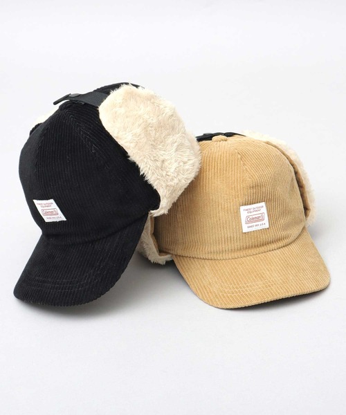 COLEMAN（コールマン）の「イヤーフラップ付き コーデュロイ フライトキャップ（キャップ・メンズ・ベージュ/ブラック/ブラウン/アイボリー・FREE）」の14枚目の写真