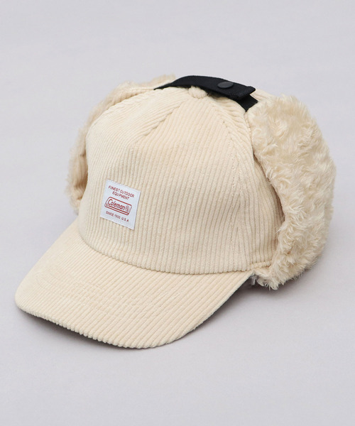COLEMAN（コールマン）の「イヤーフラップ付き コーデュロイ フライトキャップ（キャップ・メンズ・ベージュ/ブラック/ブラウン/アイボリー・FREE）」の9枚目の写真