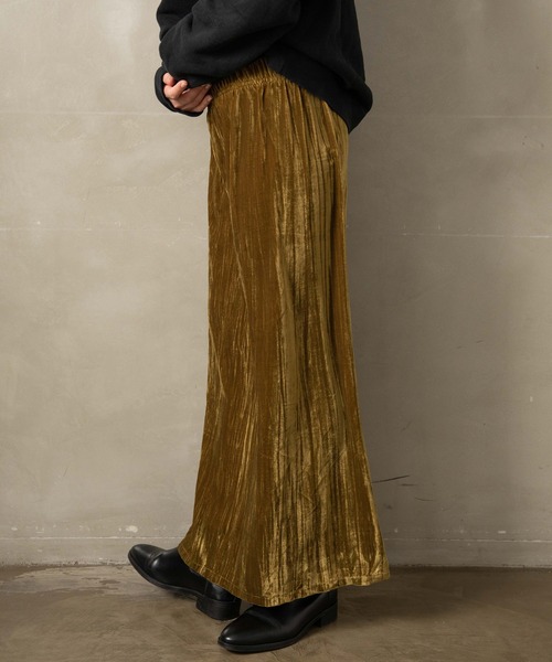LIENCOEUR（リアンクール）の「ベロアストライプロングスカート（スカート・レディース・キャメル/グレー/ブラック/アッシュグレー・FREE）」の11枚目の写真