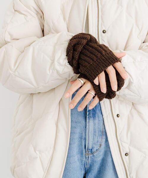 URBAN RESEARCH（アーバンリサーチ）の「アームウォーマー（手袋・レディース・ブラウン/グレー・FREE）」の5枚目の写真