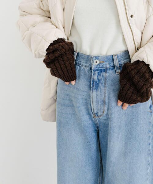 URBAN RESEARCH（アーバンリサーチ）の「アームウォーマー（手袋・レディース・ブラウン/グレー・FREE）」の6枚目の写真