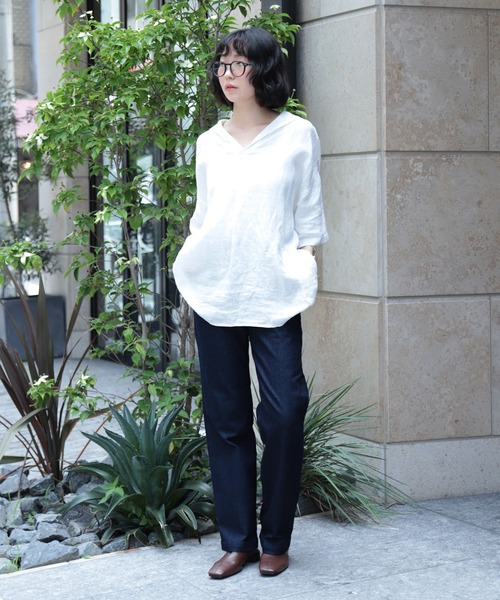 Brocante / ブロカント] リネンキャンバス マランプルオーバー