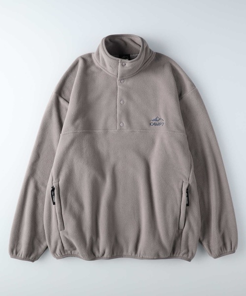 CAMP7(キャンプセブン)の「【CAMP7】抗菌防臭ハーフスナップフリーストレーナー(スウェット・メンズ・オフホワイト/ブラック/グレー・M/L/XL)」の15枚目の写真