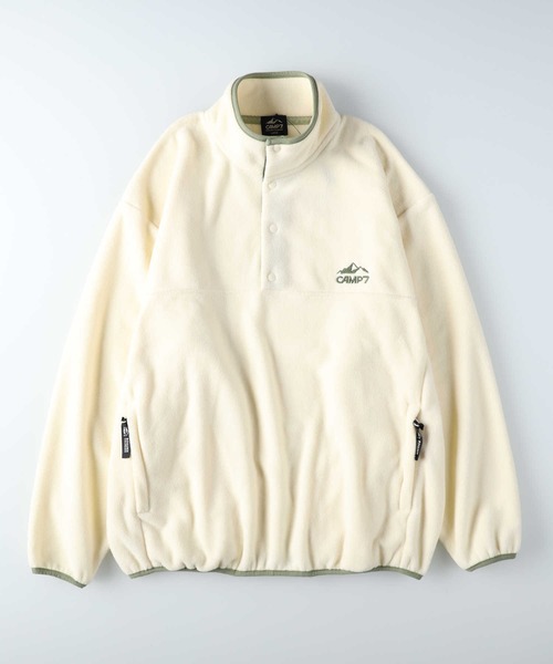 CAMP7(キャンプセブン)の「【CAMP7】抗菌防臭ハーフスナップフリーストレーナー(スウェット・メンズ・オフホワイト/ブラック/グレー・M/L/XL)」の16枚目の写真